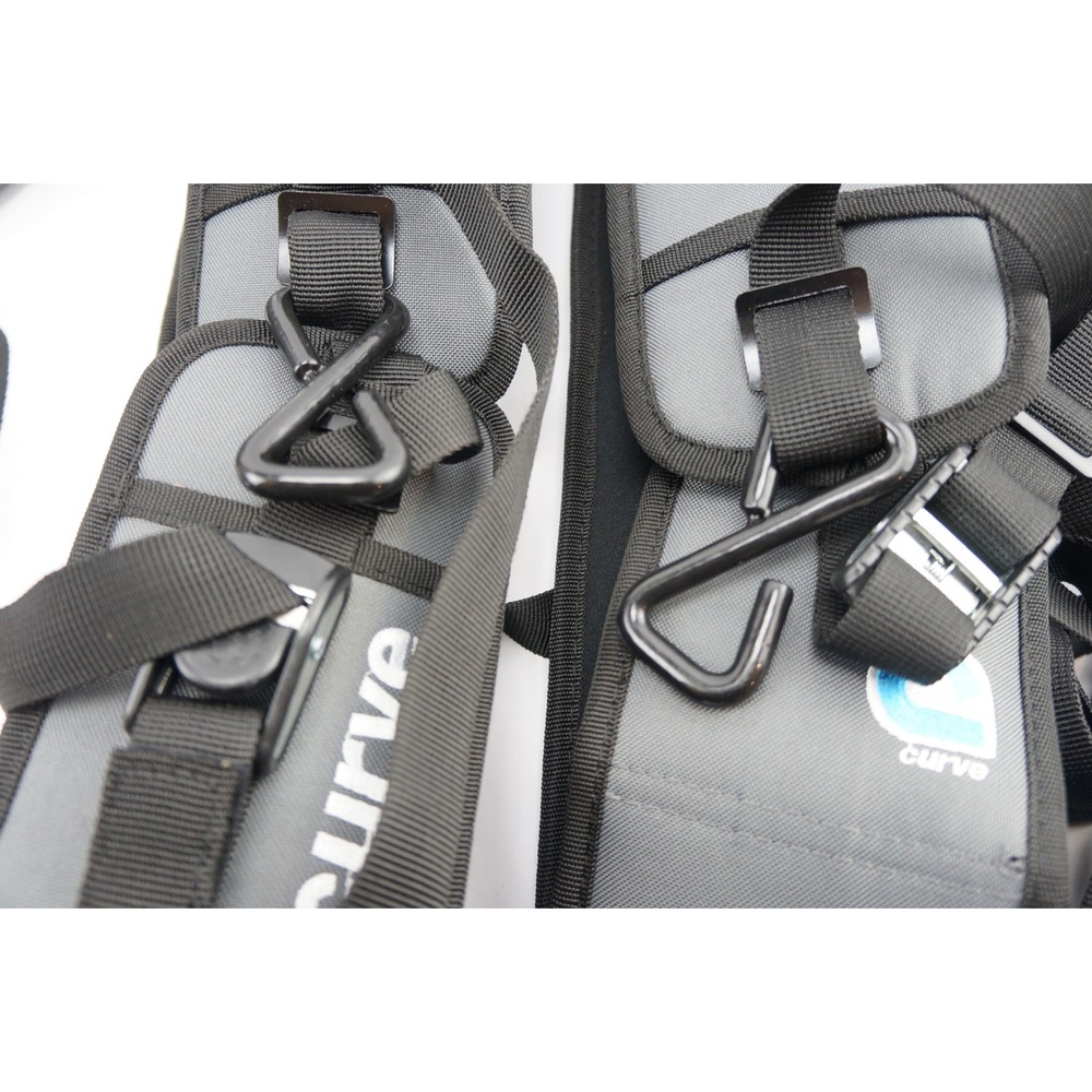 GC Curve Lockdown Racks Surfboard Soft Roof Rack Straps Car SUV SUP Longboard - Picture 6 of 6
